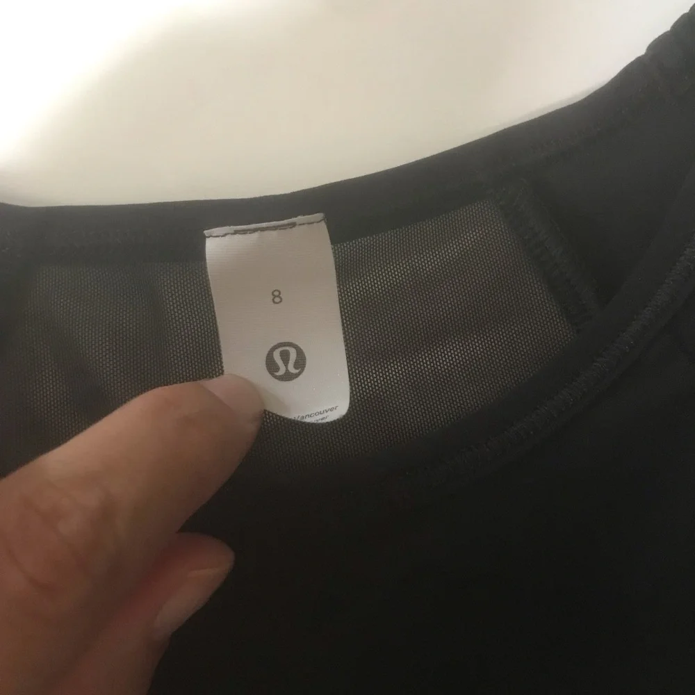 Lululemon Sculpt Tank Top Black Size 8